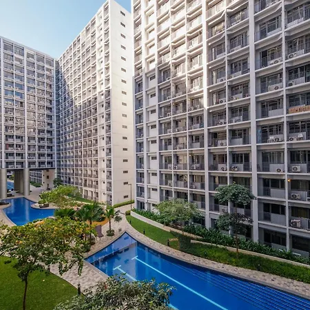 Mall Of Asia Condo With Balcony Facing Pool @ Shore2 Manila Exterior photo